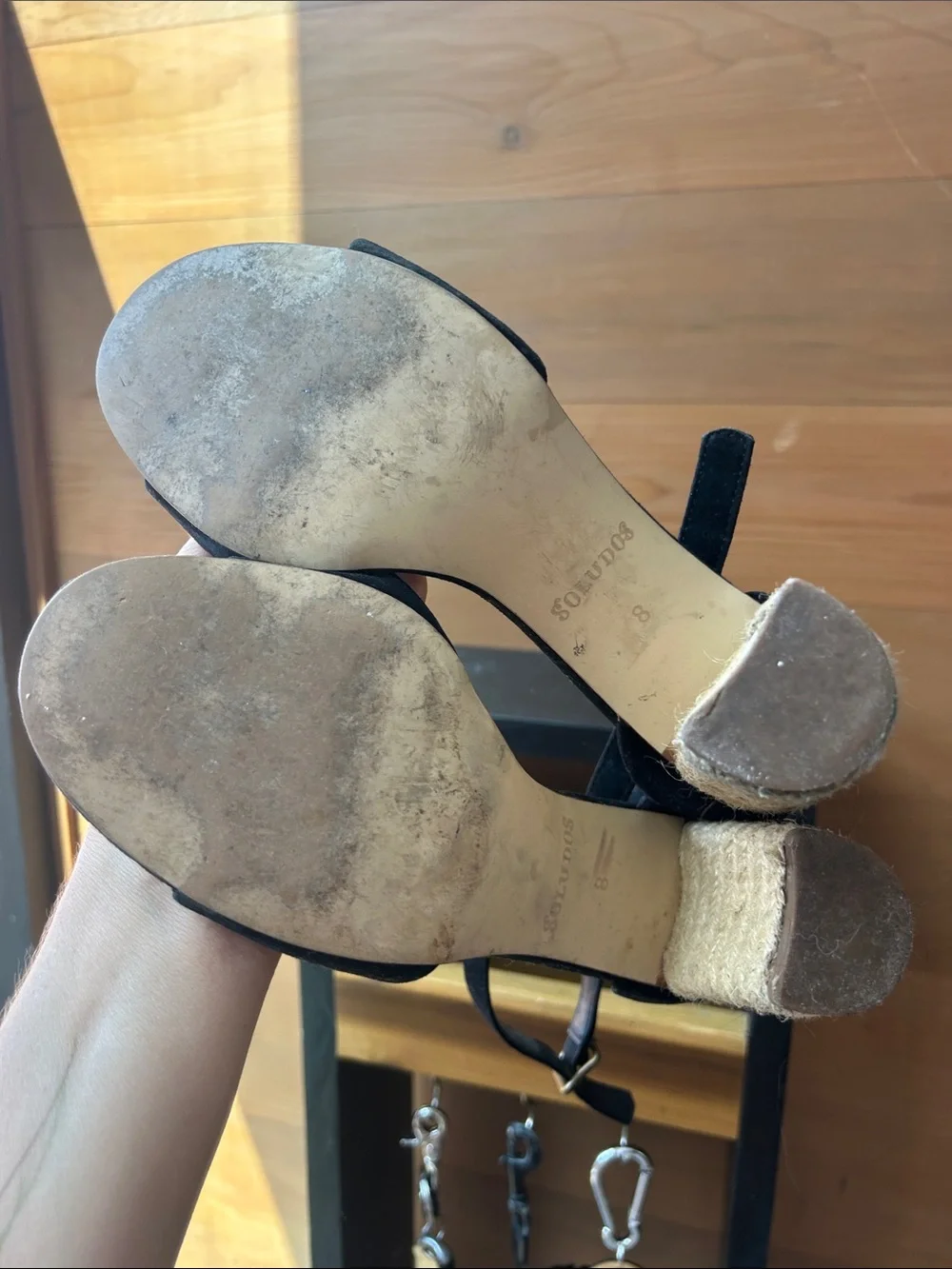 Soludos raffia heel sandal